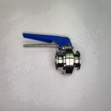 Кран бабочка 2" с плавной регулировкой