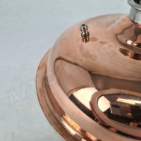 Крышка купольная медная для куба с внутр.диам. 30см 3"