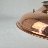 Крышка купольная медная для куба с внутр.диам. 40см 2"