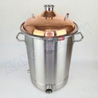 Куб перегонный ЛЮКС 36л с медной крышкой 2"