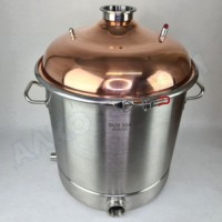 Куб перегонный ЛЮКС 50л с медной крышкой 3"